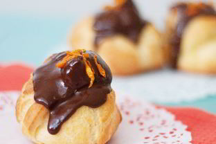 Профитроли с апельсиновым заварным кремом