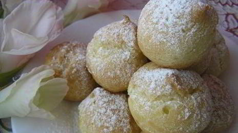 профитроли с лимонным кремом