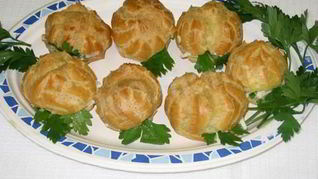 Профитроли с несладкой начинкой