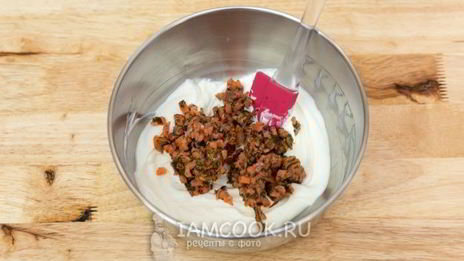 профитроли с семгой и сливочным сыром