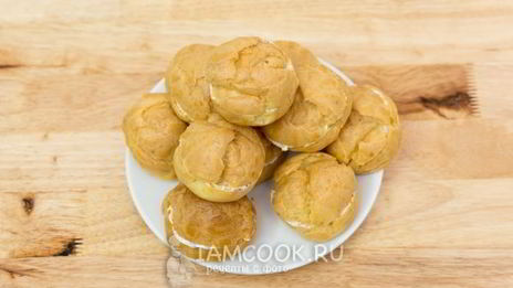 профитроли с семгой и сливочным сыром