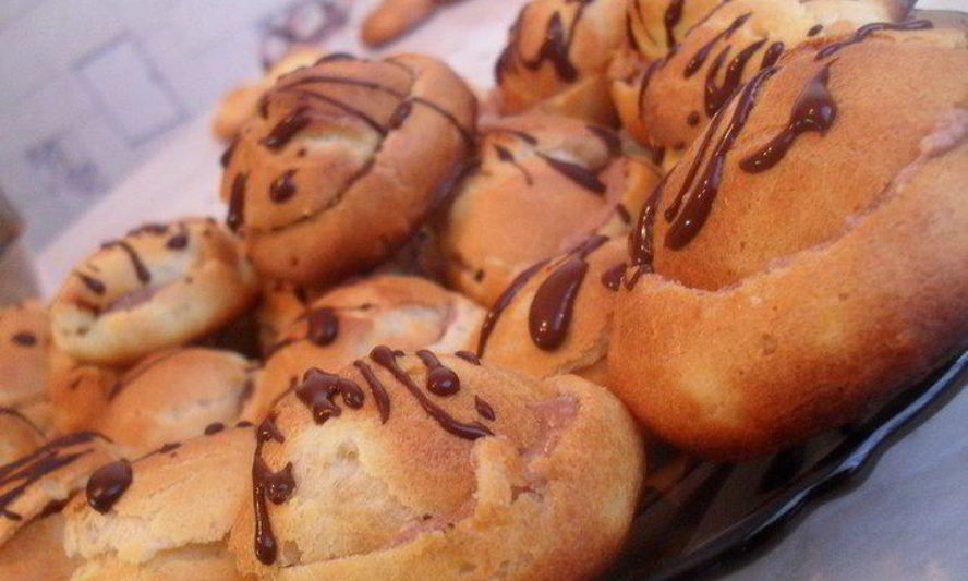 Рецепт профитроли с шоколадным кремом