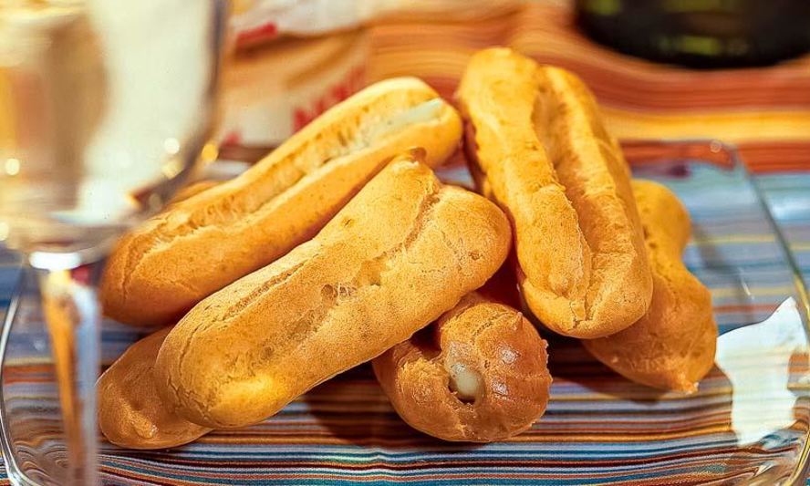 Рецепт профитроли с сырным кремом