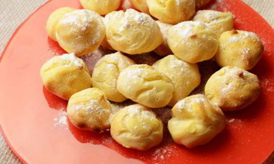 Рецепт профитроли с творожным кремом