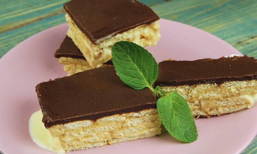 Рецепт торт-эклер без выпечки