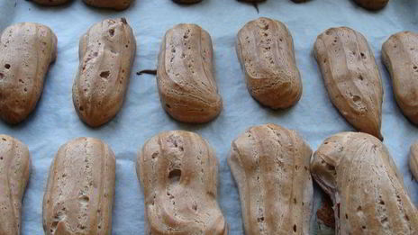 эклеры клубника со сливками