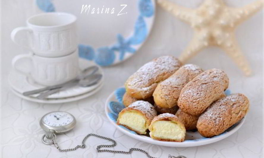 Рецепт эклеры с хрустящим кракелюром