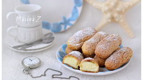 эклеры с хрустящим кракелюром