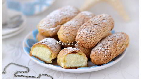 эклеры с хрустящим кракелюром