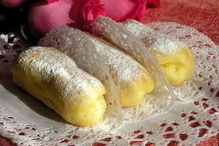 Эклеры с лимонным заварным кремом