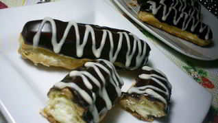 Эклеры с масляно-заварным кремом