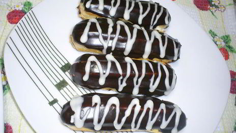 эклеры с масляно-заварным кремом