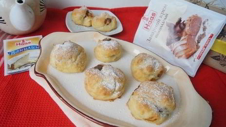 эклеры с шоколадным кремом