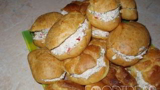 Эклеры с творожной начинкой