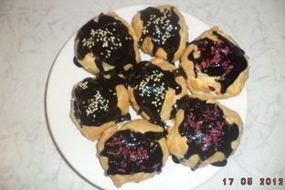 Эклеры с творожным кремом