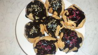 Эклеры с творожным кремом