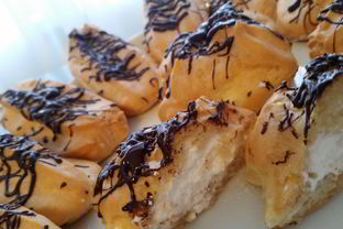 Эклеры с заварным белковым кремом