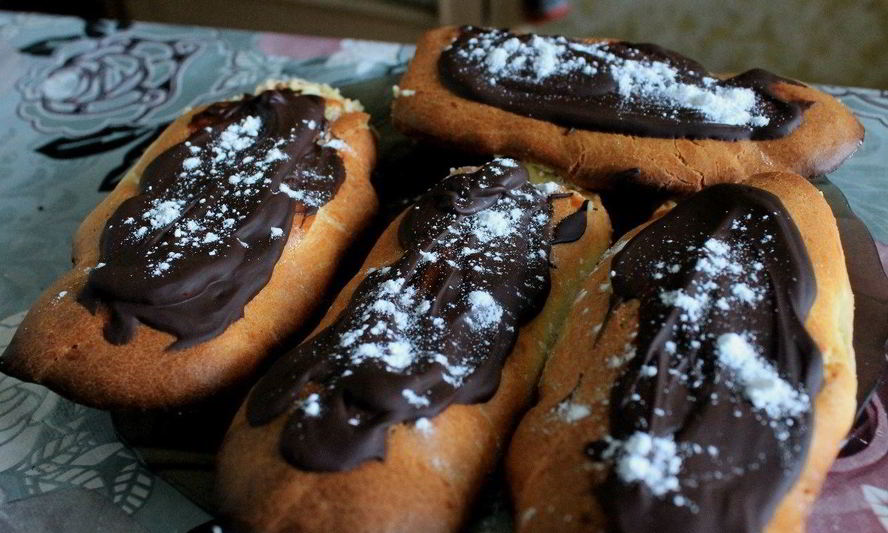 Рецепт эклеры со сливочным кремом