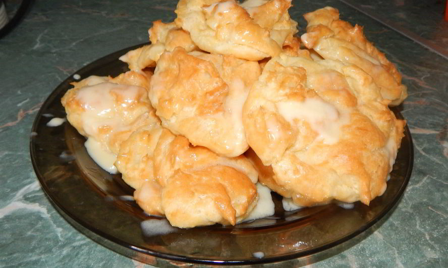 Рецепт заварные пирожные со сливочно-сгущеным кремом