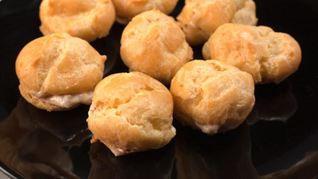 Заварные профитроли с творожным кремом