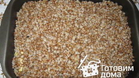 гречневая запеканка с курицей и грибами