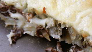 Картофельная запеканка с грибами