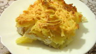 Картофельная запеканка с грудкой