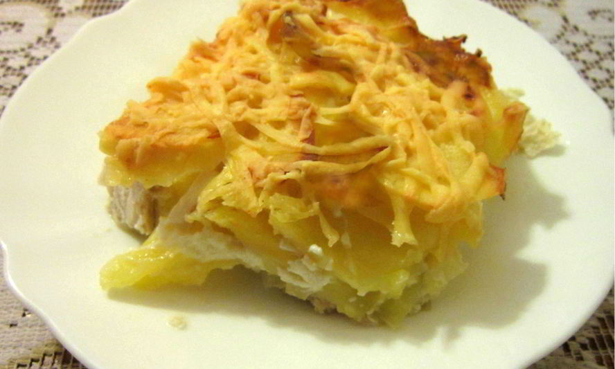 Рецепт картофельная запеканка с грудкой