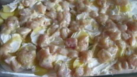 картофельная запеканка с грудкой