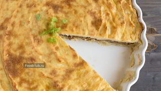 Картофельная запеканка с лисичками