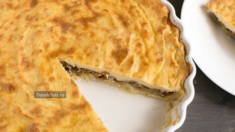 картофельная запеканка с лисичками