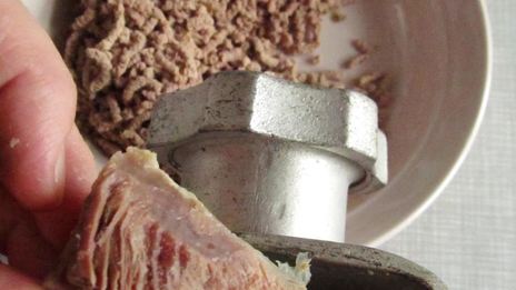 картофельная запеканка с отварным мясом