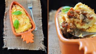 Картофельная запеканка с овощами-микс и мясным фаршем