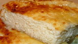 Легкая творожная запеканка на молоке