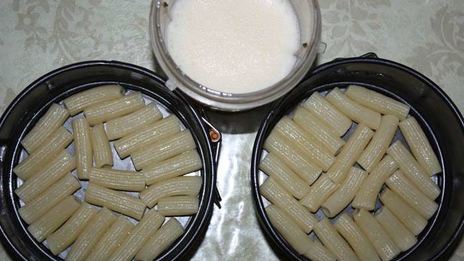 мясная запеканка под сырной шубкой