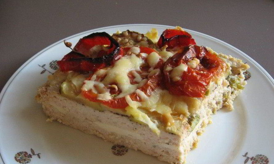 Рецепт мясная запеканка с фетой и овощами