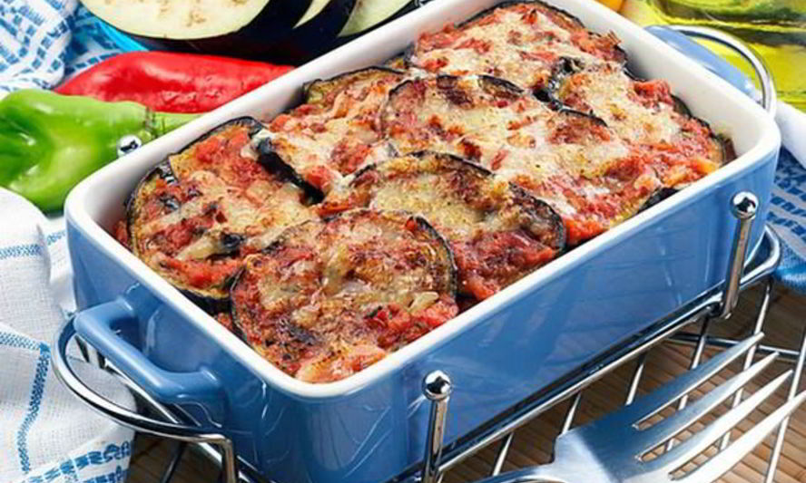 Рецепт пикантная запеканка из баклажанов