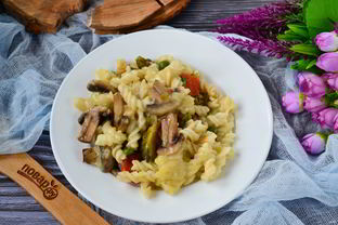 Постная макаронная запеканка