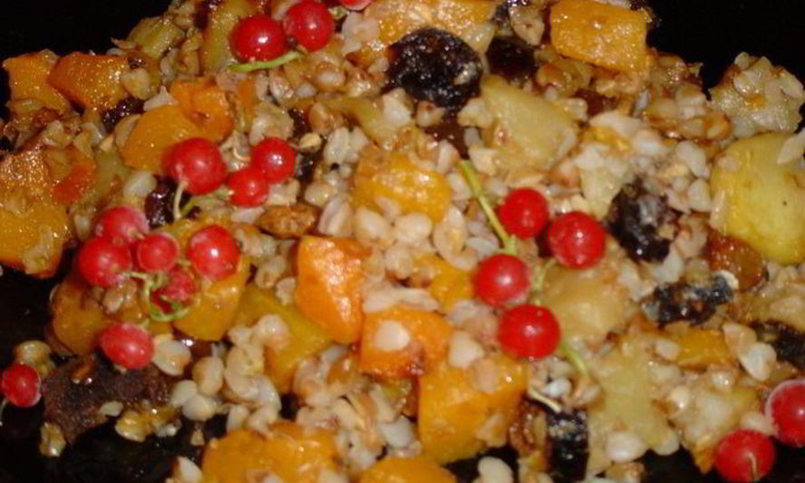 Рецепт постная запеканка из тыквы с гречкой