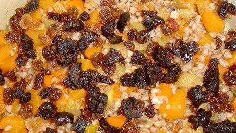 постная запеканка из тыквы с гречкой