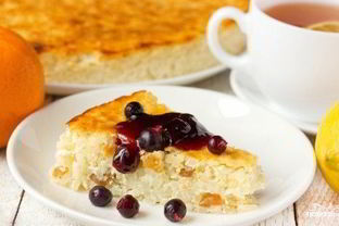 Рисовая запеканка с изюмом