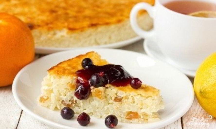 Рецепт рисовая запеканка с изюмом