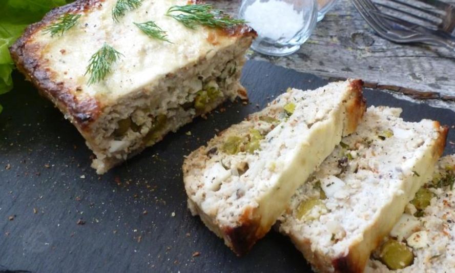 Рецепт рыбная запеканка с яйцами и зеленым горошком