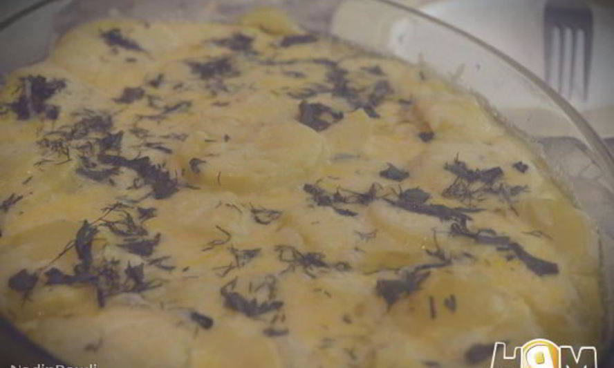 Рецепт сливочно-сырная запеканка с грибами и картофелем