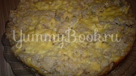 сытная запеканка из риса и фарша в мультиварке