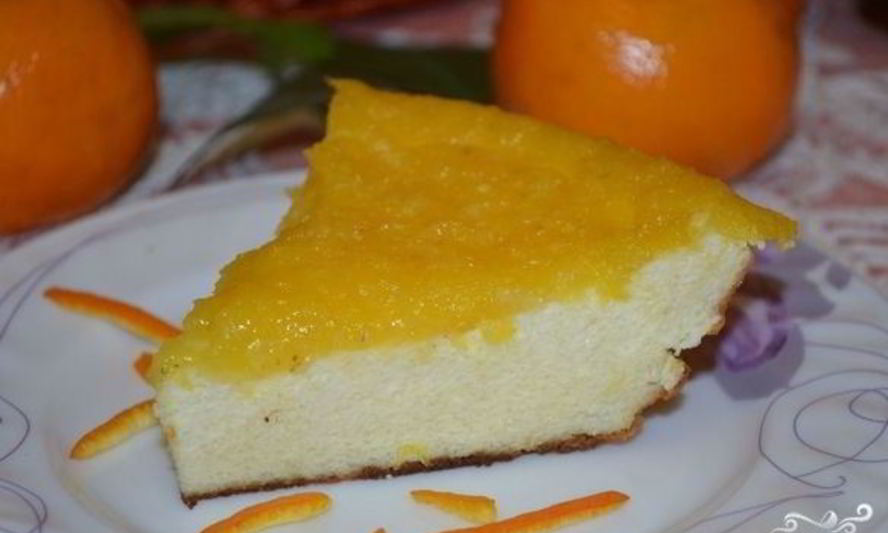 Рецепт творожная запеканка с апельсином