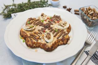 Творожная запеканка с бананом