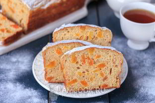 Творожная запеканка с курагой