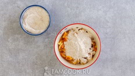 творожная запеканка с курагой