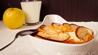 Творожная запеканка с яблоками